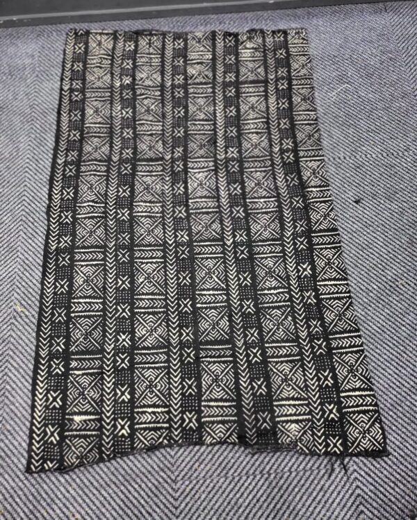 Authentic Black & White Mudcloth Bogolanfini Textile Wall Hanging
